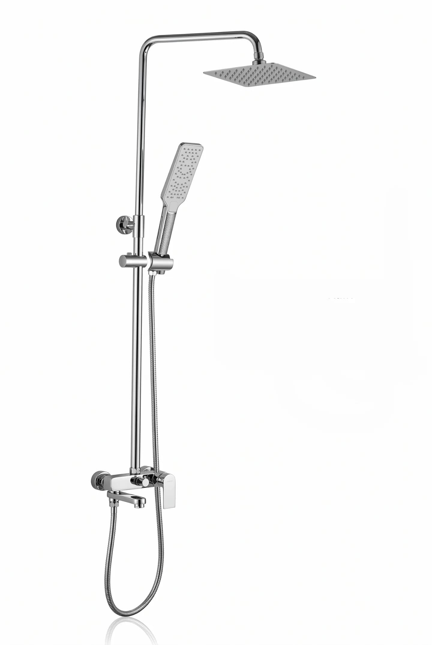 MONOMANDO TINA DUCHA EN COLUMNA SOBREPONER CROMO