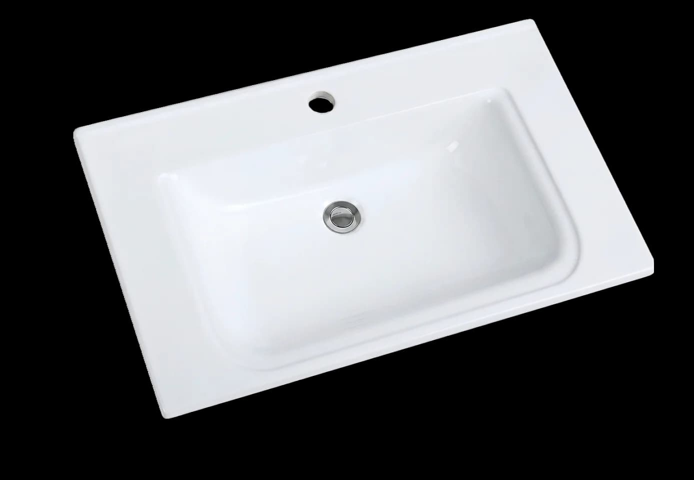 LAVAMANOS BLANCO RECTANGULAR PARA EMPOTRAR
