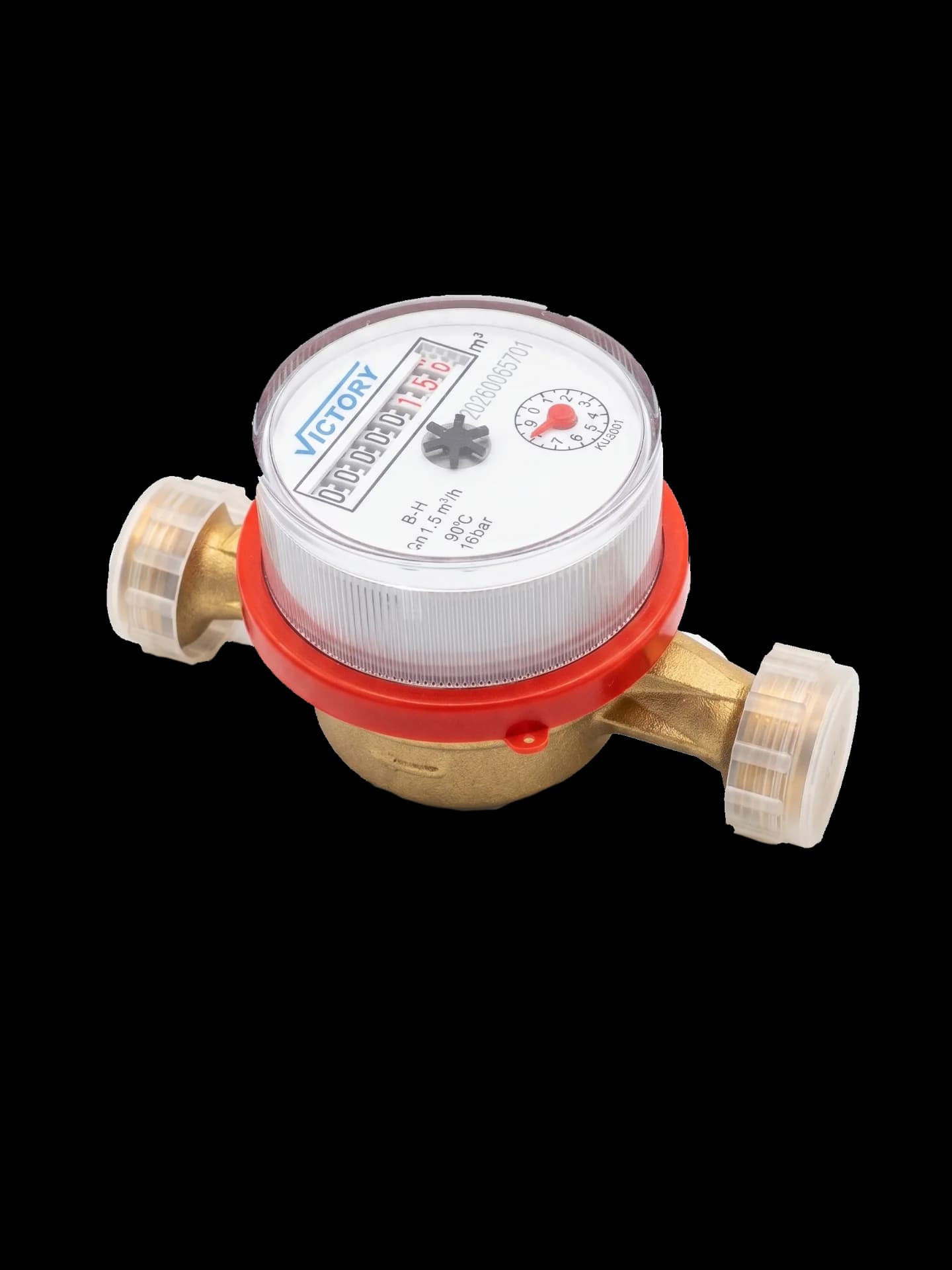 MEDIDOR DE AGUA 3/4" ROJO UNIVERSAL