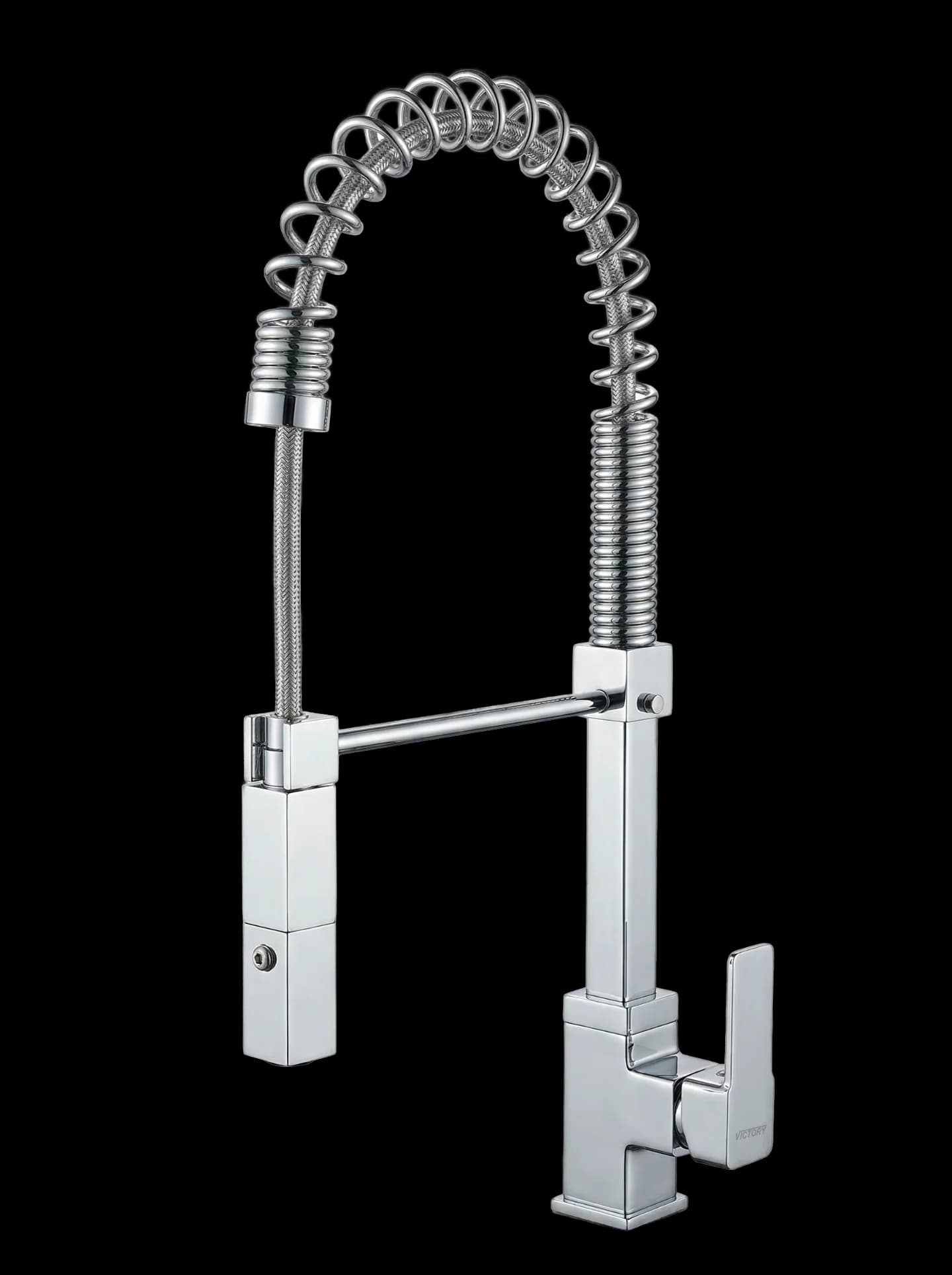 MONOMANDO LAVAPLATOS MINIMALISTA CON MUELLE CROMO FIRENZE