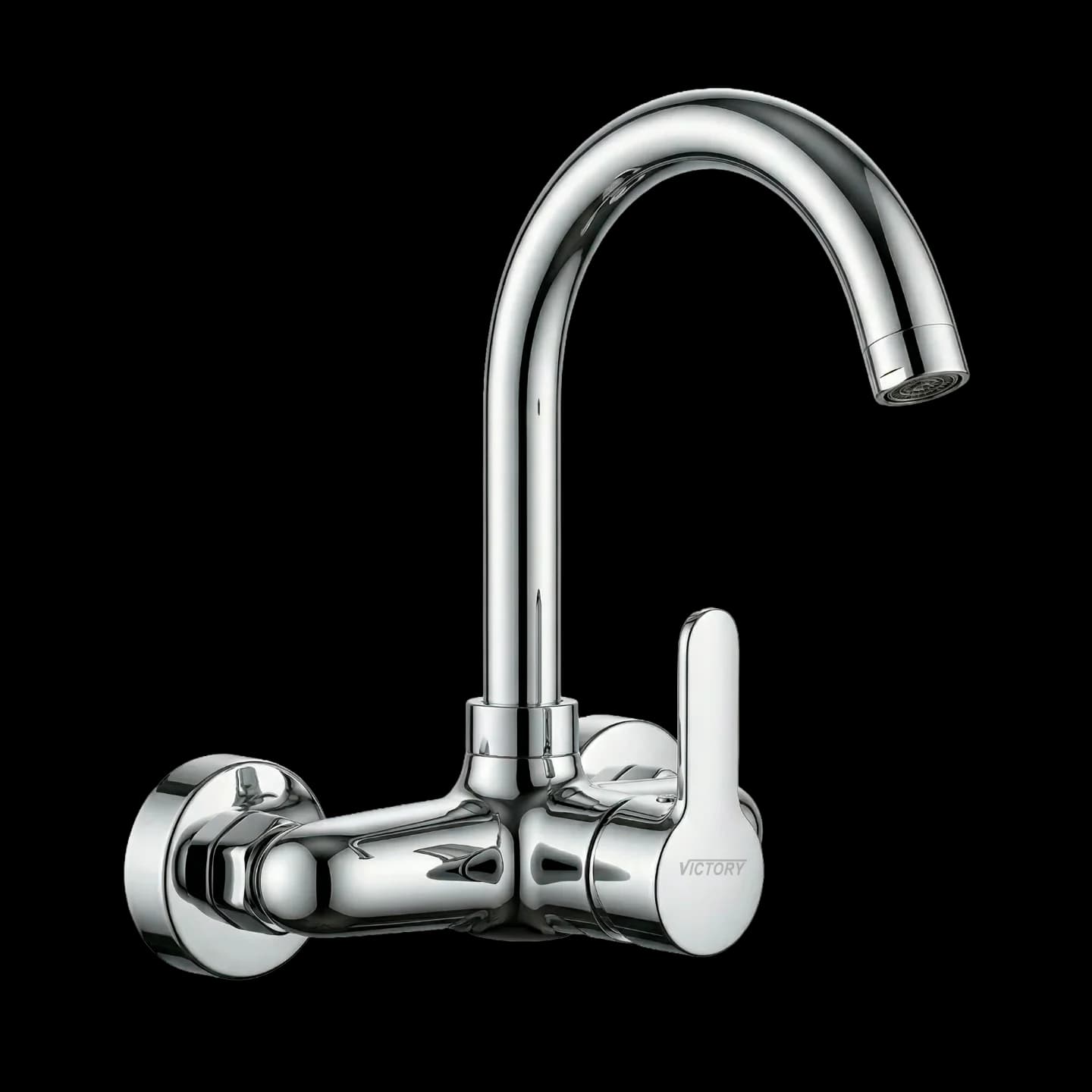MONOMANDO LAVAPLATOS PARED 6” U CROMO KINDER 40MM