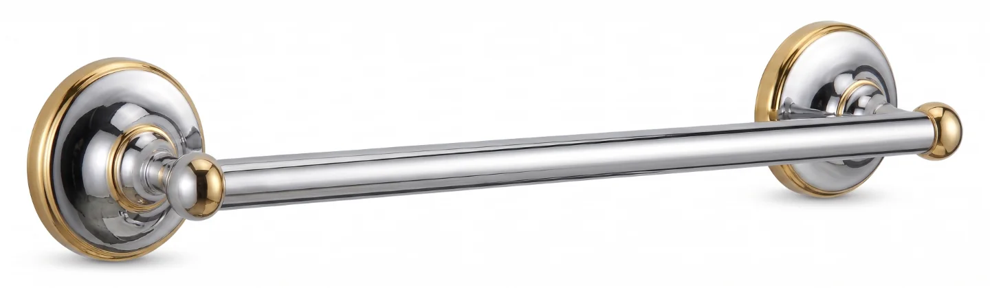 TOALLERO ES BARRA 60 CM CROMO ORO